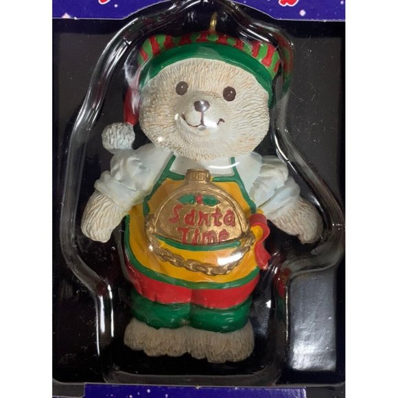 Lot Of 6 Santa’s Magical Toyshop 1995 Edition Cheryl Ann Ornaments NOB Elf Bears - Picture 7 of 10